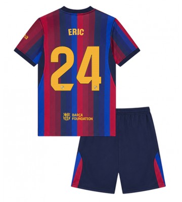Barcelona Eric Garcia #24 Hjemmebanetrøje Børn 2026-27 Kortærmet (+ Korte bukser)